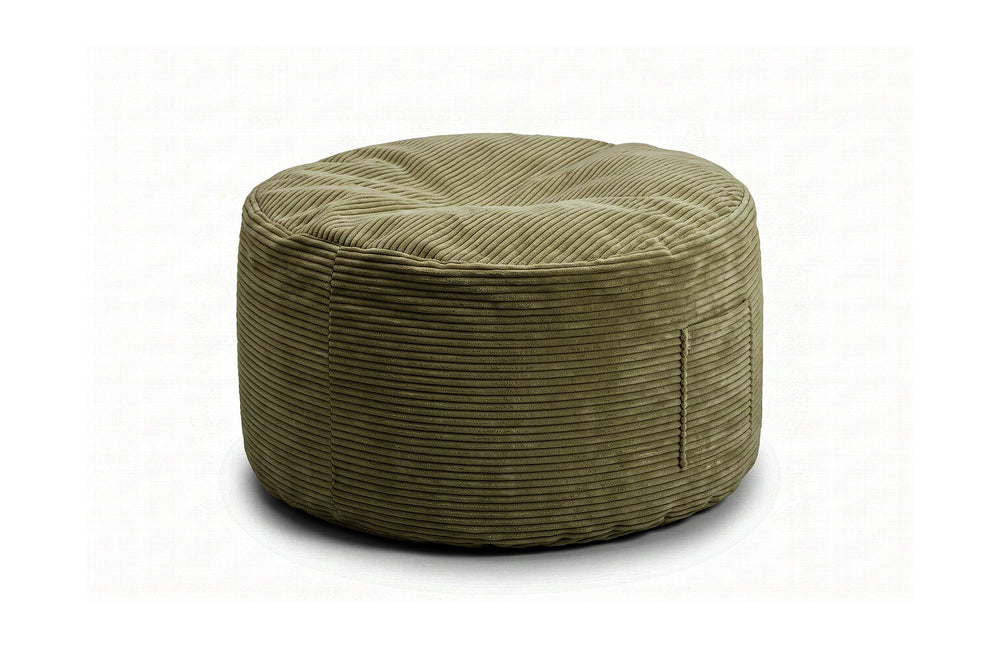 Futon Bean Bag Corduroy in Dusty Sage as a pouf