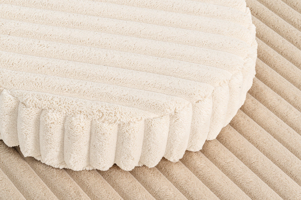 Close-up of Waffle fabric in Brown Sugar
