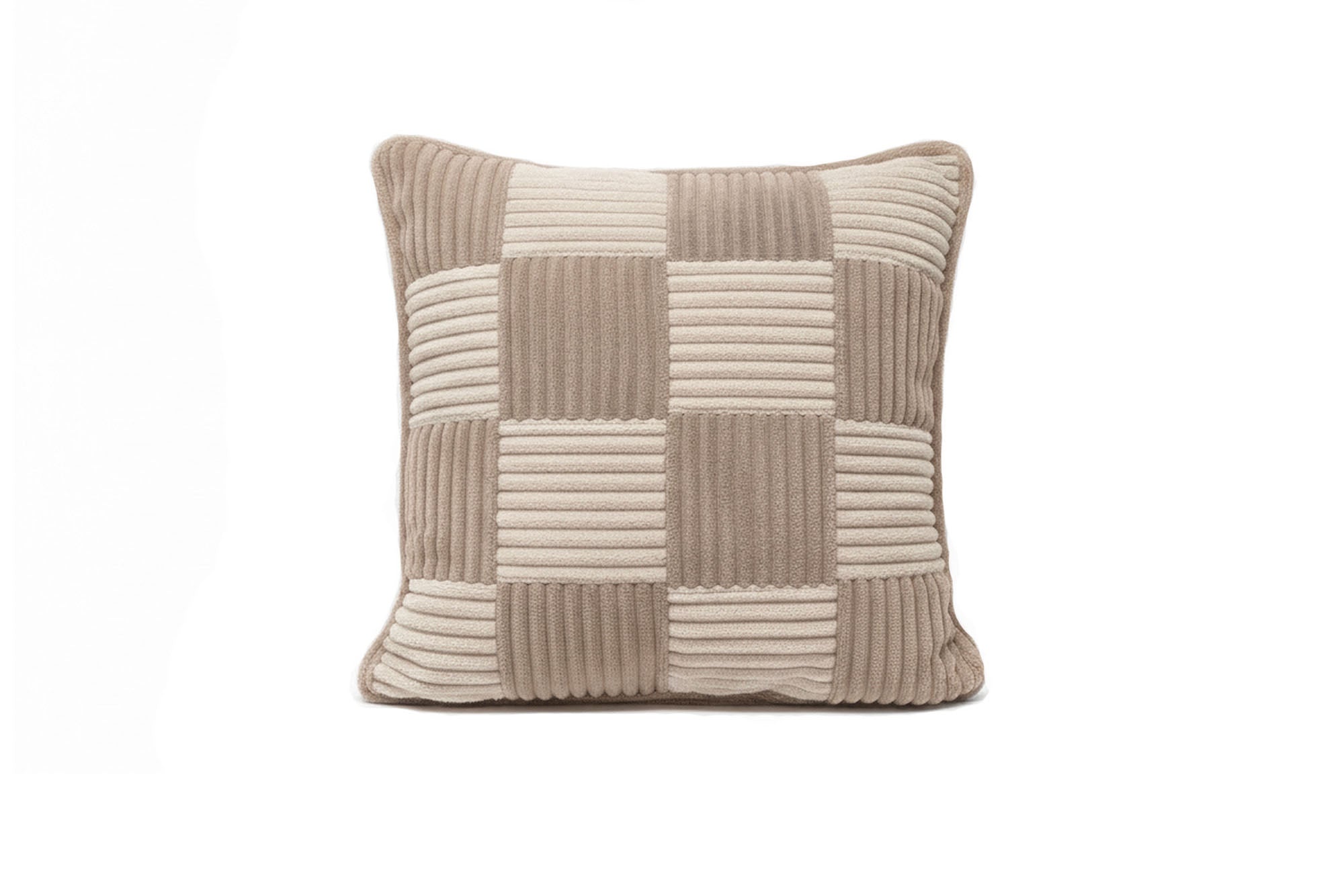 Check Cushion Mocca Vanilla
