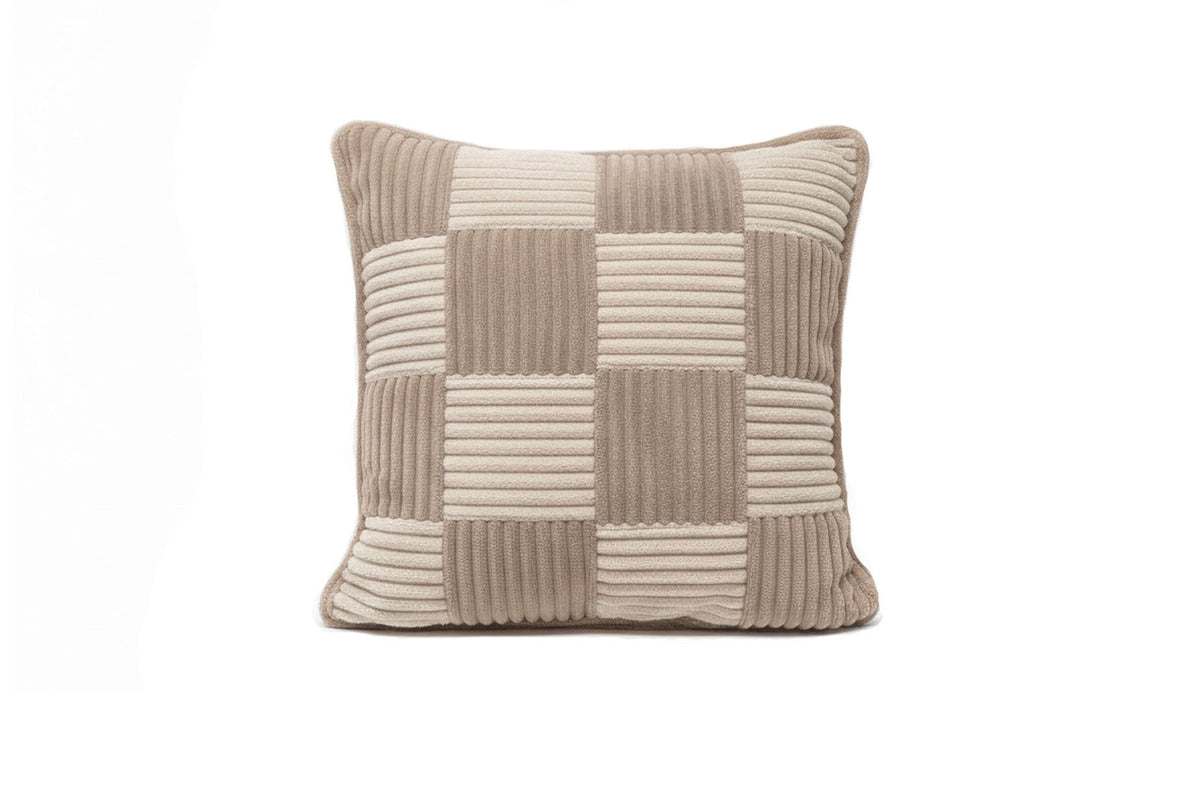 Check Cushion Mocca Vanilla