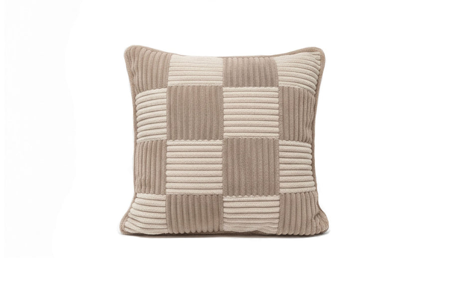 Check Cushion Mocca Vanilla