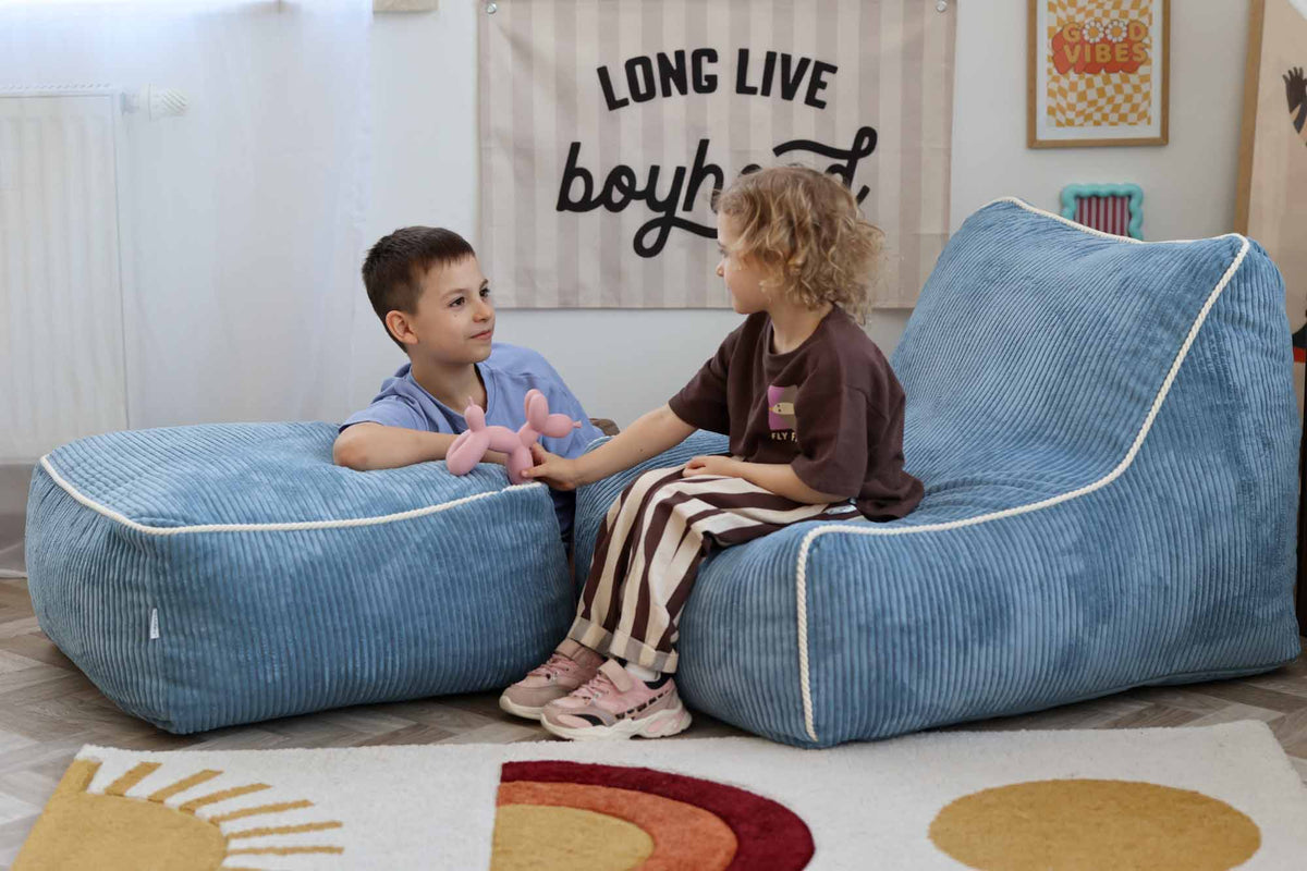 Kumo Chair Corduroy Sky Sugar