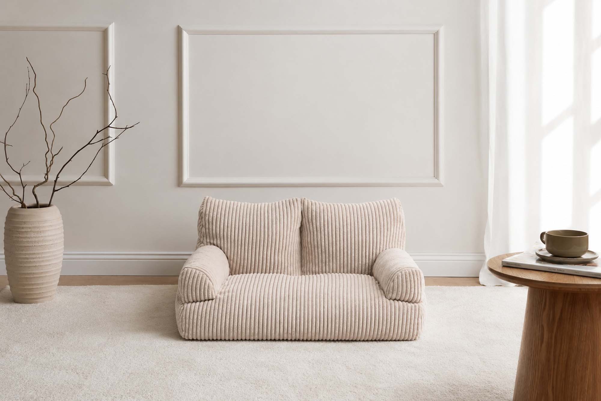 Pet Sofa Corduroy Vanilla