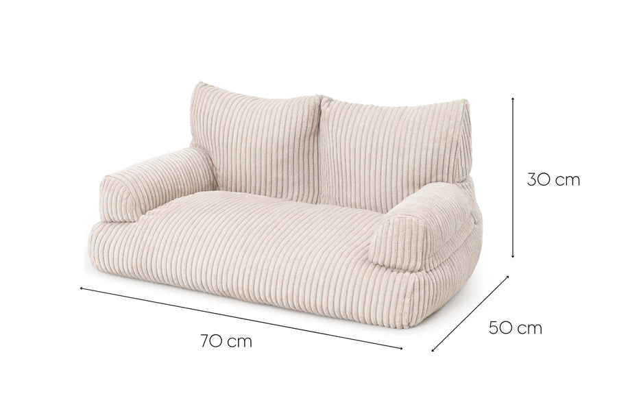 Pet Sofa dimensions: 70 cm wide, 50 cm deep, 30 cm high