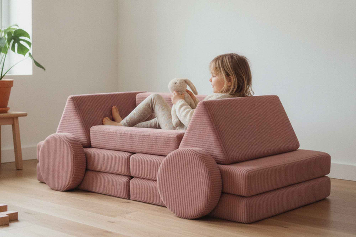 Shappy Play Sofa Pure Corduroy Rose