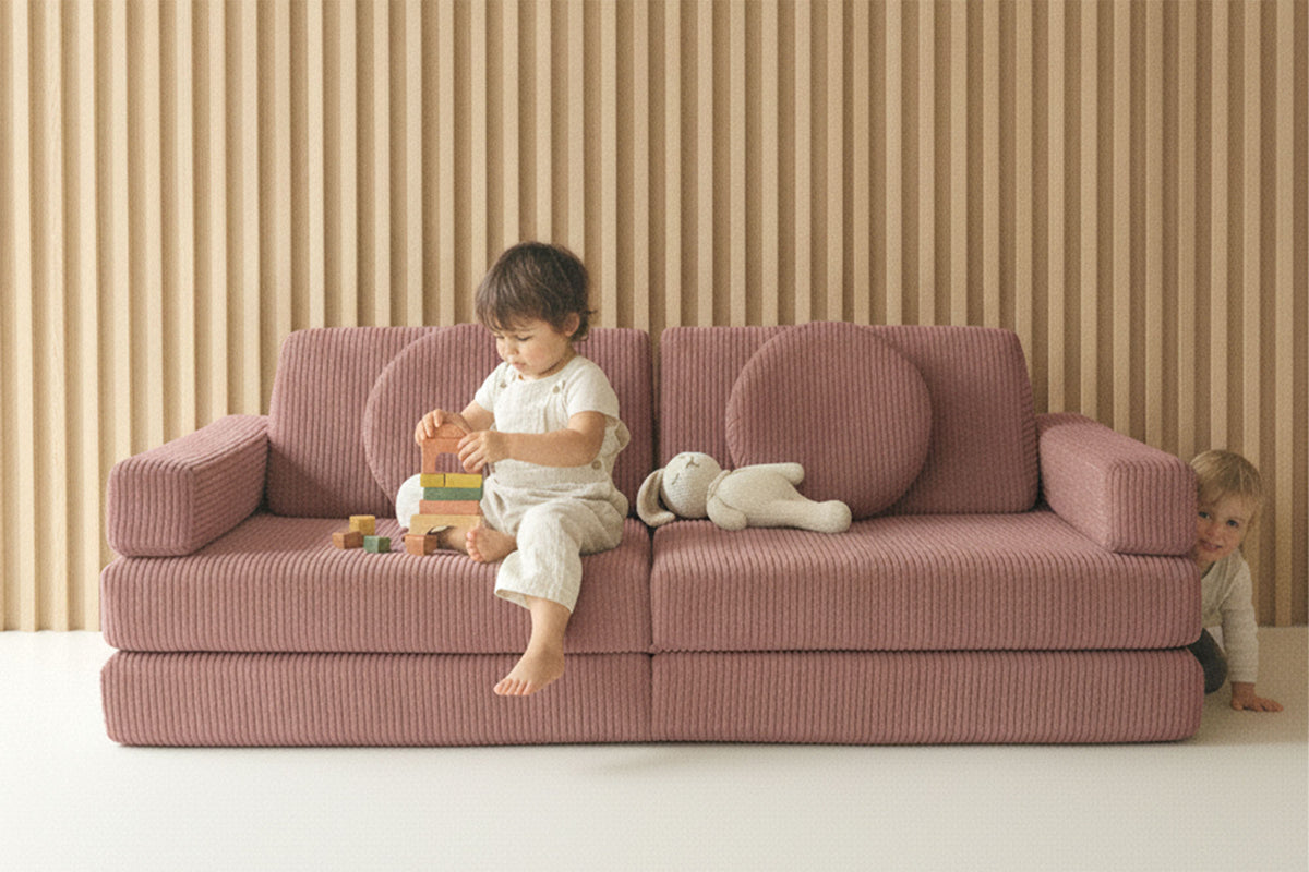 Shappy Play Sofa Pure Corduroy Rose
