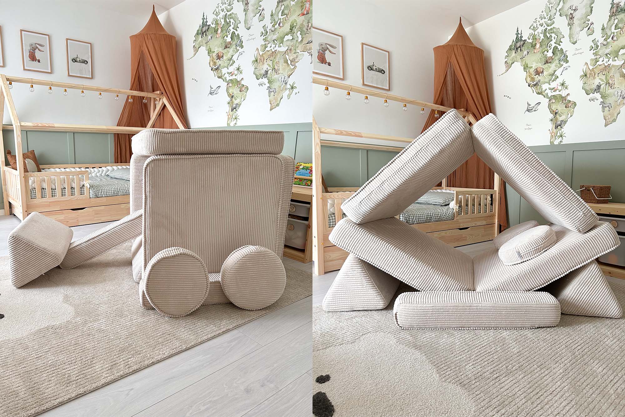 Shappy Play Sofa Corduroy Vanilla