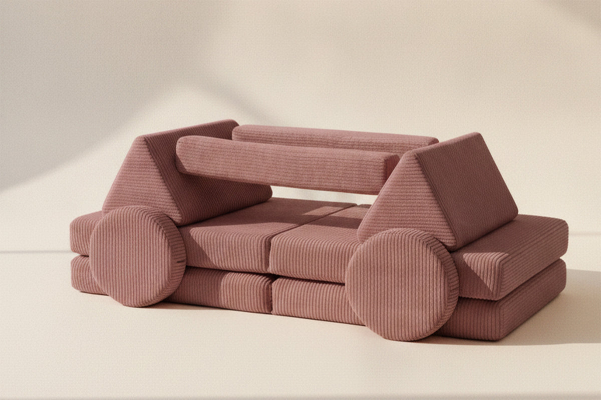 Shappy Play Sofa Pure Corduroy Rose