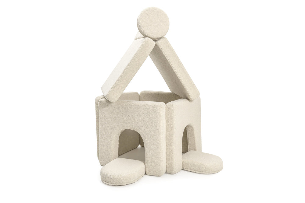 Tower with a roof built with Arches Teddy in Soft Cream