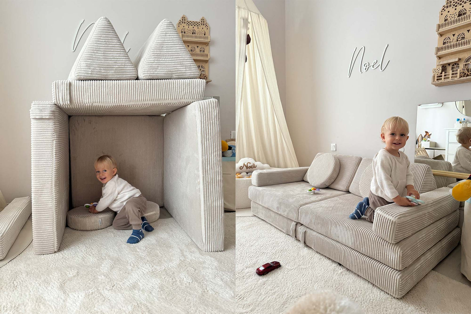 Shappy Play Sofa Pure Corduroy Vanilla