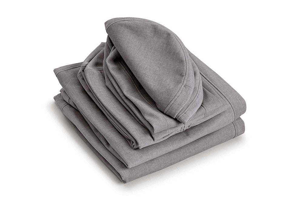 Shappy Funda para Sofá de Juego Original en Dark Grey, juego de fundas doblado