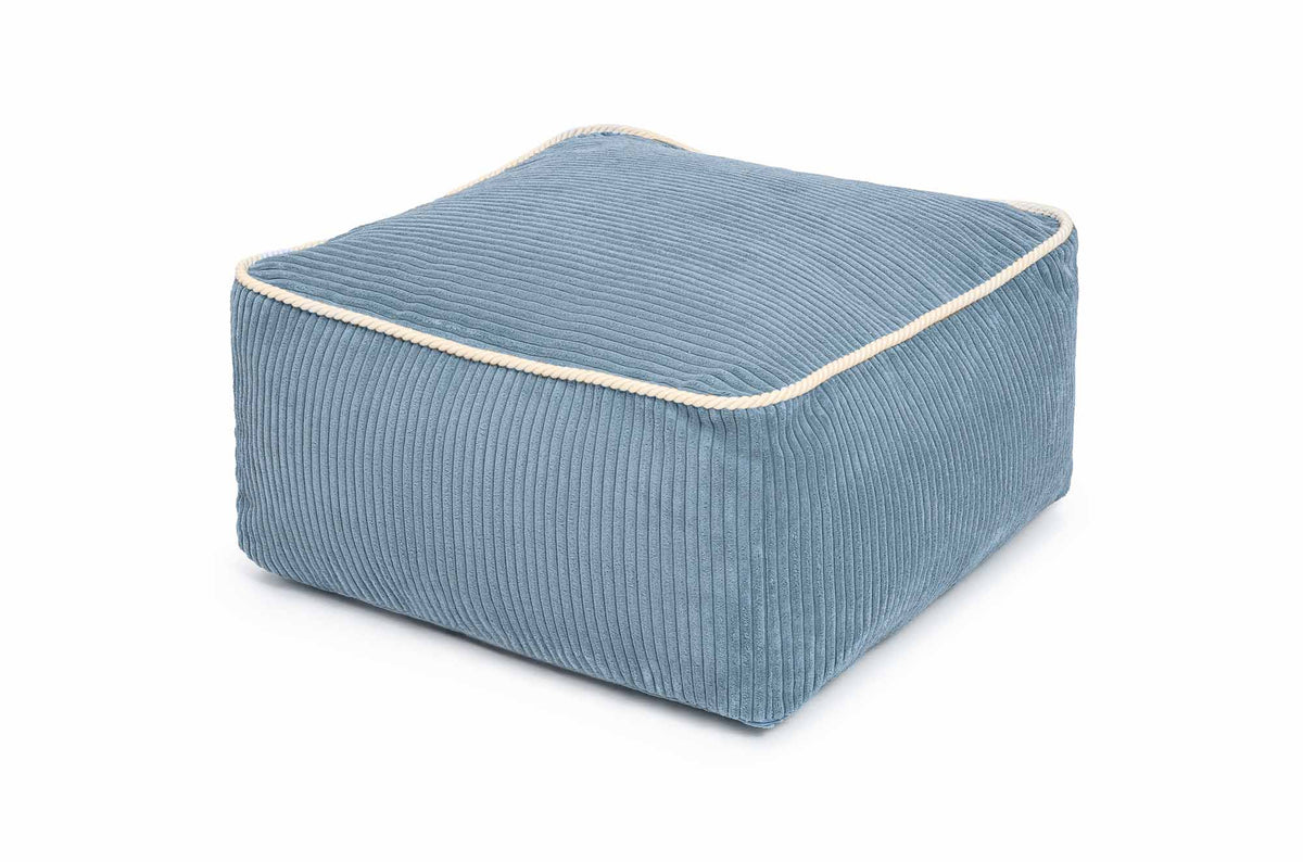 Kumo Ottoman Corduroy Sky Sugar