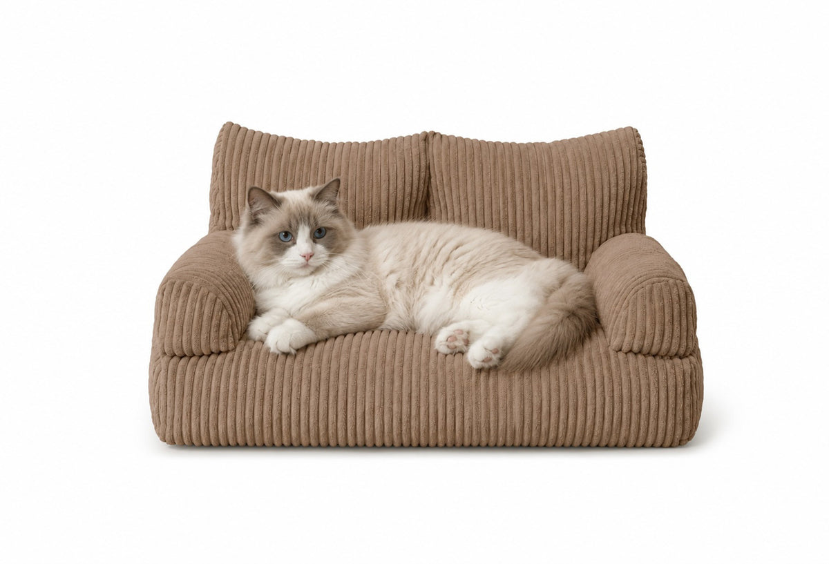 Pet Sofa Corduroy Chocolate