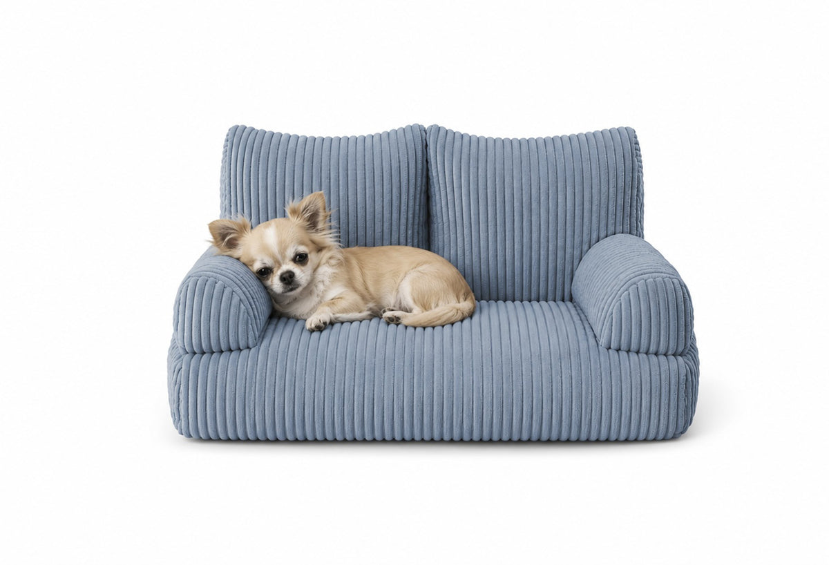 Pet Sofa Corduroy Sky Sugar