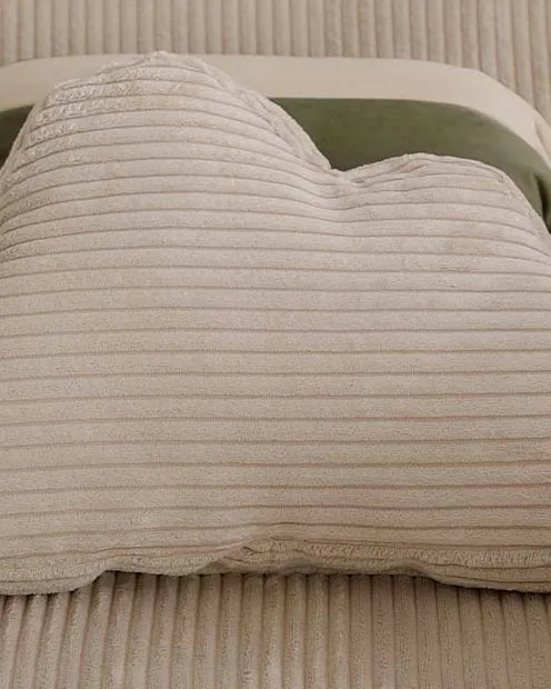 Close-up van de Corduroy van Cloud Cushion in Vanilla
