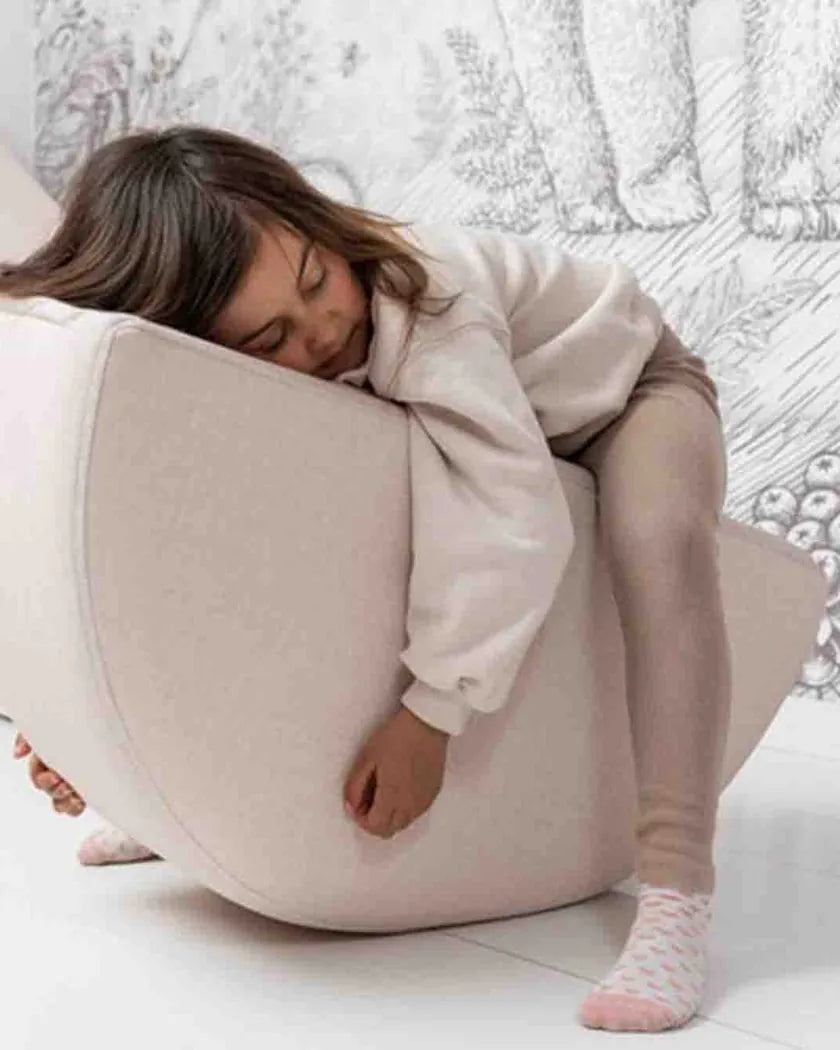 Child hugging a Rocker Original