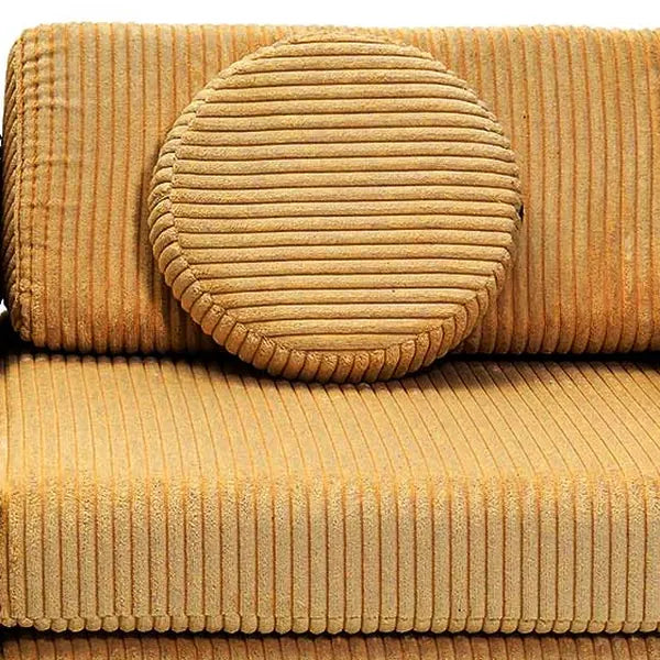 Close-up van de stof Pure Corduroy Mini in Honey