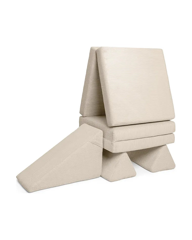Slide Original Corduroy Vanilla with Play Sofa pieces