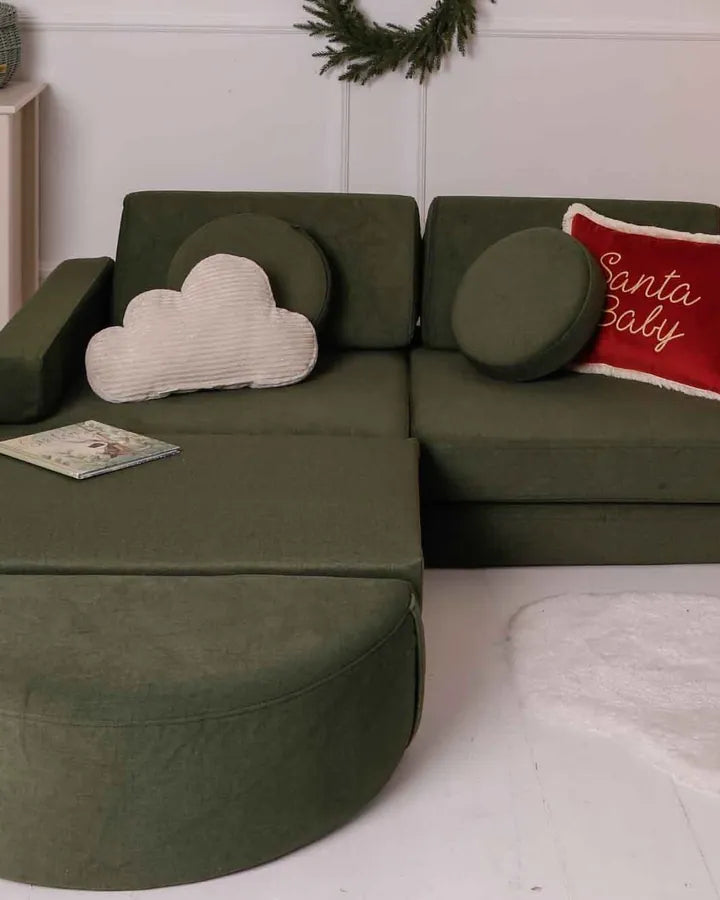 Trampoline Original Bottle Green with a Play Sofa