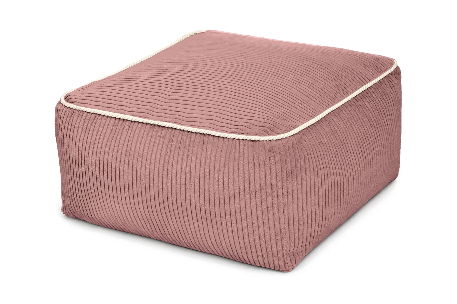 Kumo Ottoman Corduroy Rose