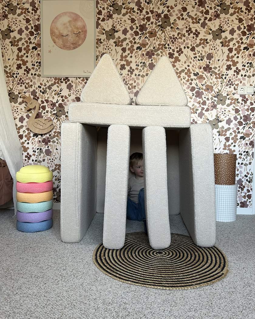 Boy under a bridge built from Play Sofa Original Teddy