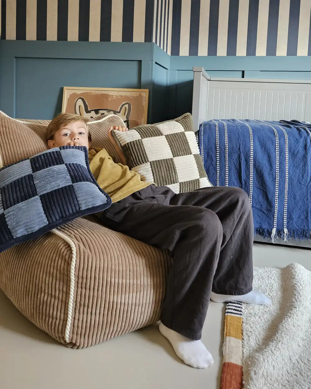 Check Cushion, On a chair