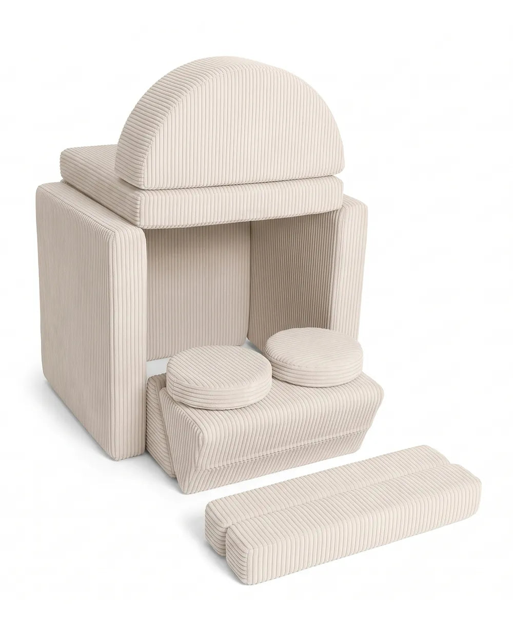 Shappy Rocker Original Corduroy, A rounded roof