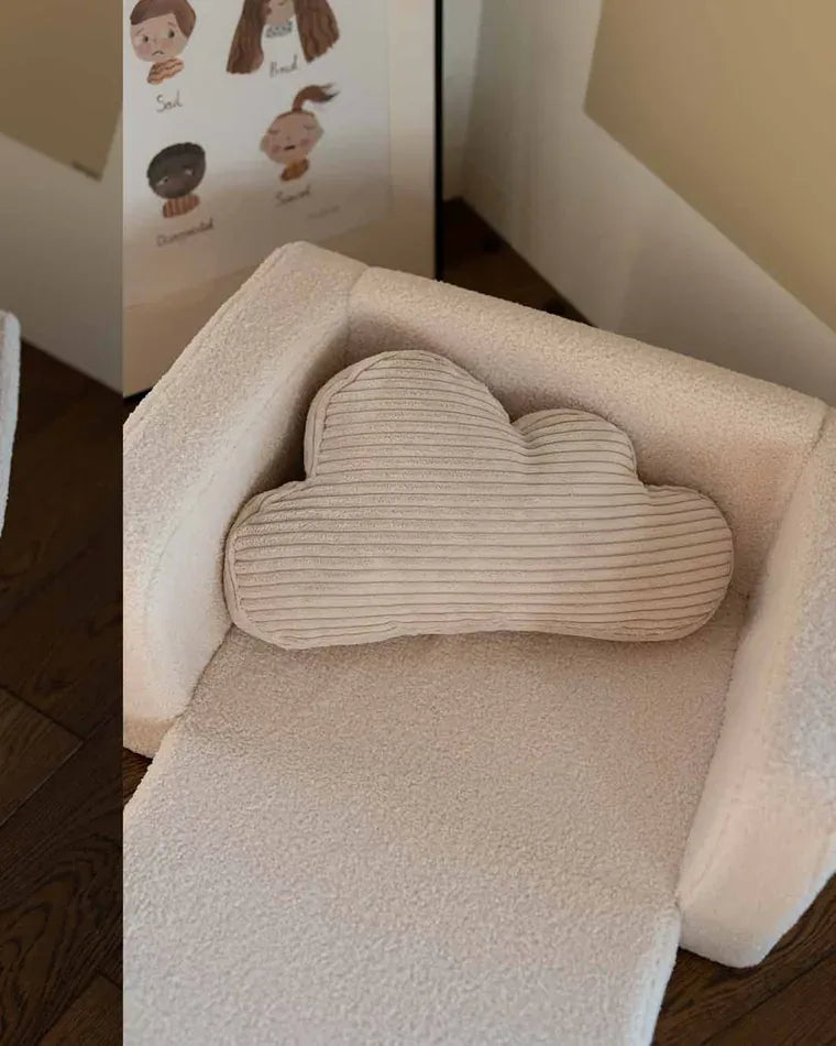 Cloud Cushion on a Lumi Chair Bunny in Cream