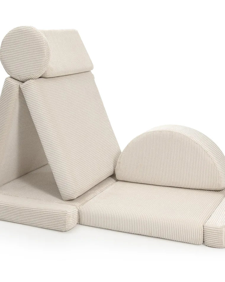 Build with the play sofa and the Rocker Corduroy in Vanilla